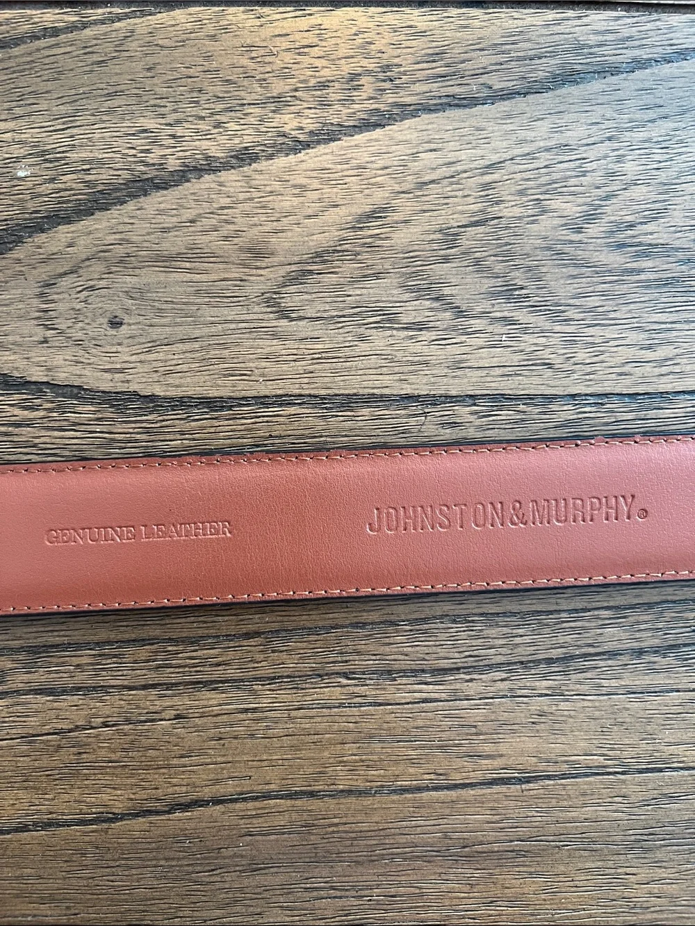 Johnston & Murphy Leather Belt - size 40